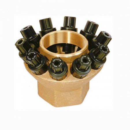 Sterndruckminderer Messing 3" mit 10 Federn (Druckfedern) Wasserdurchfluss 8 m³h - 50 m²/h mit Federeinsätze: 0,8bar, 1,1bar, 1,4bar, 1,8bar, 2,0bar, 2,5bar, 3,0bar, 3,5bar